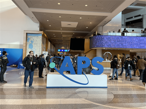 APS Logo at 2024 March Meeting in Minneapolis Convention Center